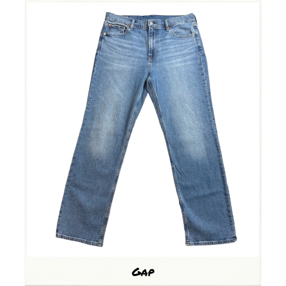 GAP Women's High Rise ‘90’s Straight Indigo Blue Jeans Size 32 or 14S